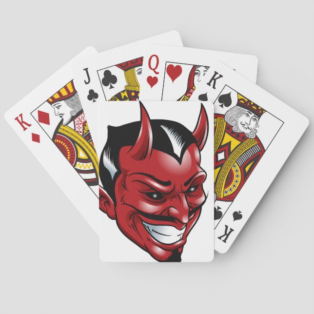 Baraja De Cartas Diablo rojo (Reverso)