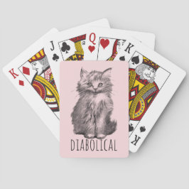 Baraja De Cartas Diabolical Cute Fluffy Kitten