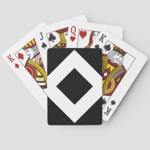 Baraja De Cartas Diamante negro, borde blanco negrita