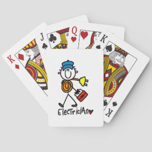 Baraja De Cartas Dibujante Electricista de Palitos