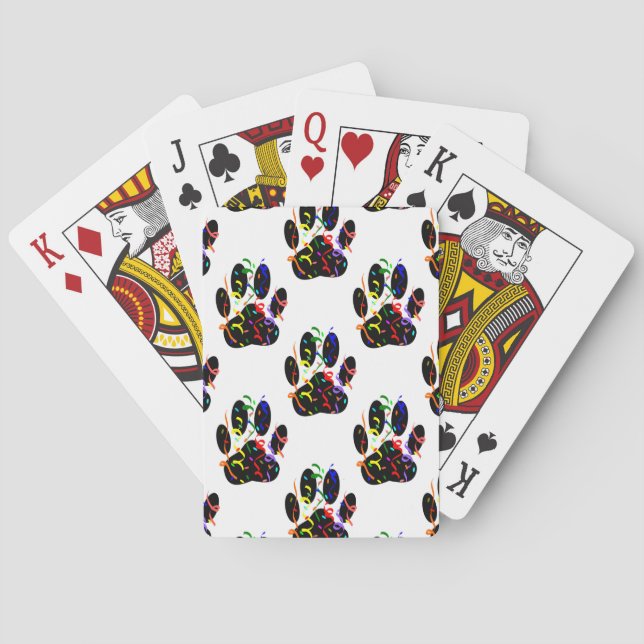 Baraja De Cartas Dibujar Impresiones Confetti Y Patrón De Optimizac (Reverso)