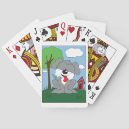 Baraja De Cartas Dibujo animado lanudo del perrito