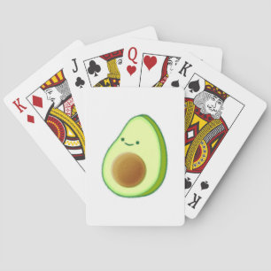 Baraja De Cartas Dibujo de aguacate cutáneo