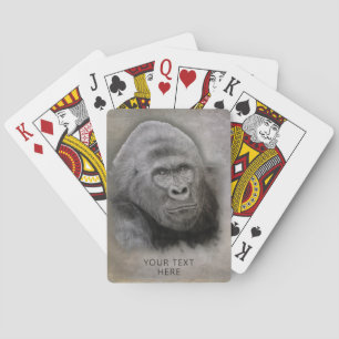 Baraja De Cartas Dibujo de artista de gorilas