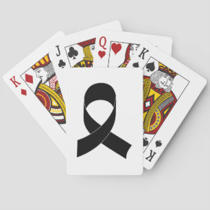 Baraja De Cartas Dibujo de cinta negra