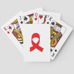 Baraja De Cartas Dibujo de cinta roja