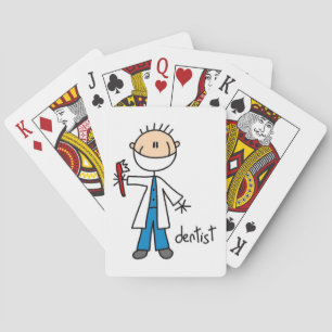 Baraja De Cartas Dibujo de dentista con palitos