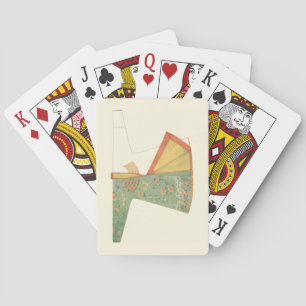 Baraja De Cartas Dibujo de Kimono semiterminado