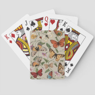 Baraja De Cartas Dibujo de la Colección de Mariposas y Polillas de 