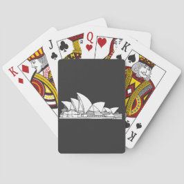 Baraja De Cartas Dibujo de la Ópera de Sydney Australia