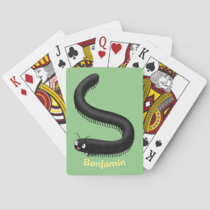 Baraja De Cartas Dibujo de milpiés lindo estilo caricatura