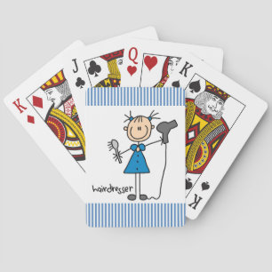 Baraja De Cartas Dibujo de peluquero con palitos