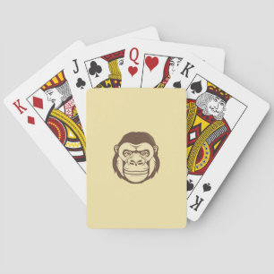 Baraja De Cartas Dibujo de Personalizado de gorila