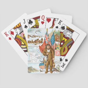Baraja De Cartas Dibujo del vintage: Collage canadiense