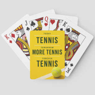 Baraja De Cartas Dicho divertido de tenis para jugador