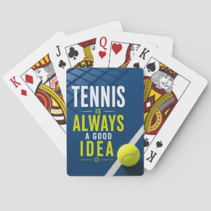 Baraja De Cartas Dicho divertido de tenis para jugador