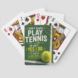 Baraja De Cartas Dicho divertido de tenis para jugador