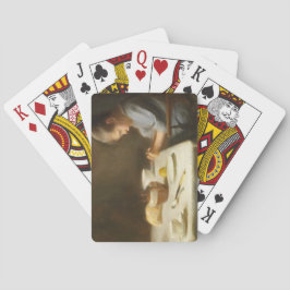 Baraja De Cartas Diciendo gracia (niño rezando en la mesa)