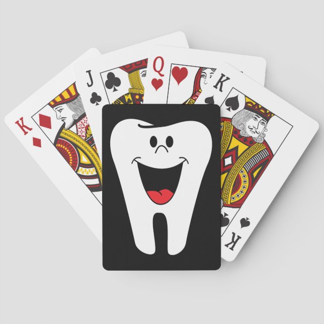 Baraja De Cartas Diente sonriente animado (Reverso)
