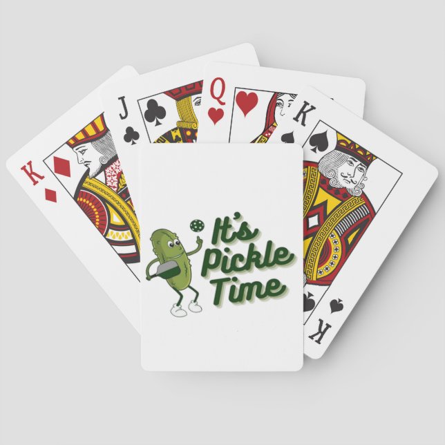 Baraja De Cartas Dill funny jugando pickleball  (Reverso)