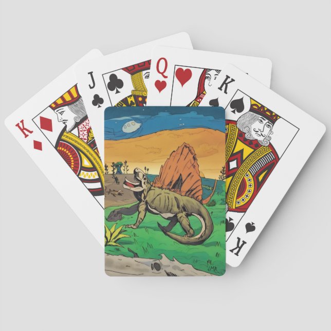 Baraja De Cartas Dimetrodon Time Travel Playing Cards (Reverso)