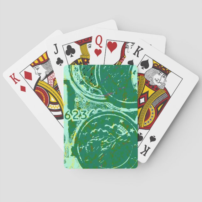 Baraja De Cartas Dinero verde (Reverso)
