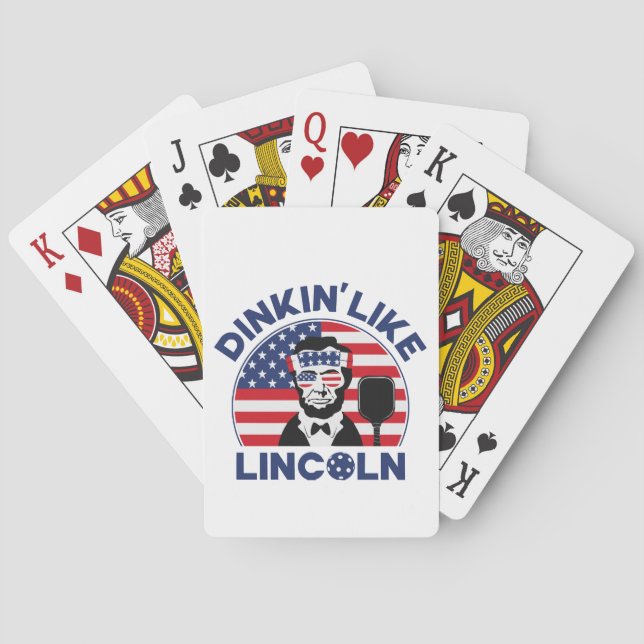 Baraja De Cartas Dinkin Como Lincoln (Reverso)