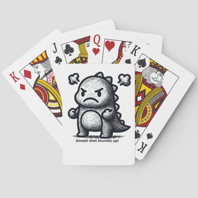 Baraja De Cartas Dino Pequeño Gruñón (Reverso)