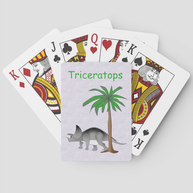 Baraja De Cartas Dinosaur Land Cute Dino (Reverso)