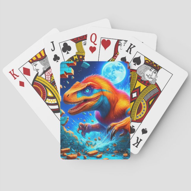 Baraja De Cartas Dinosaurio (Reverso)