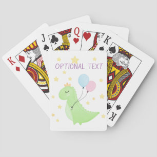 Baraja De Cartas Dinosaurio con globos
