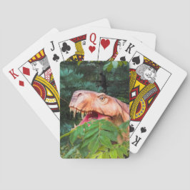 Baraja De Cartas Dinosaurio en el bosque.