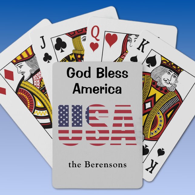 Baraja De Cartas Dios bendiga a los Estados Unidos, Personalizado d (Subido por el creador)