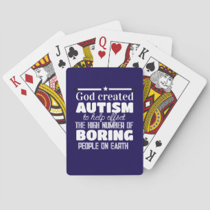 Baraja De Cartas Dios creó el autismo por una razón especial