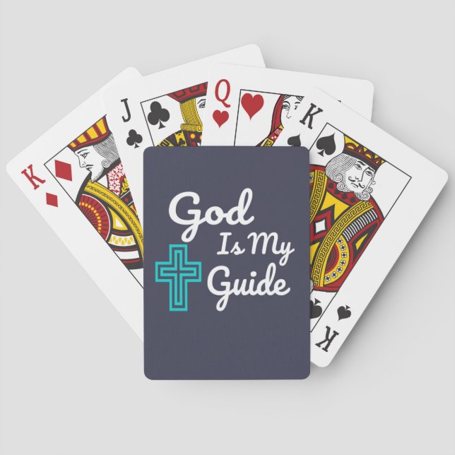 Baraja De Cartas Dios es mi cruz guía (Reverso)