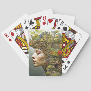 Baraja De Cartas Diosa De La Naturaleza Mundo De Fantasía Ética Mís