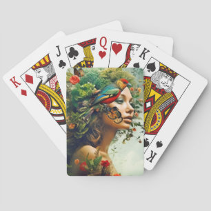 Baraja De Cartas Diosa De La Naturaleza Mundo De Fantasía Ética Mís