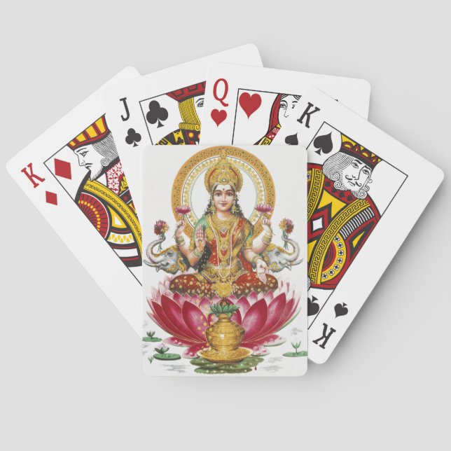 Baraja De Cartas Diosa hindú Lakshmi (Reverso)