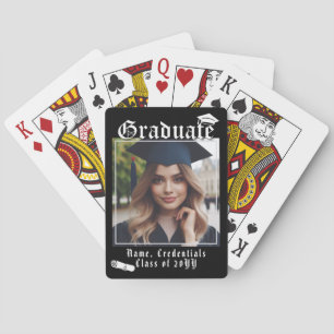 Baraja De Cartas Diploma moderno de licenciatura de fotografía de g