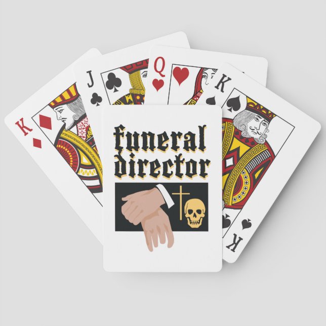 Baraja De Cartas Director funerario (Reverso)