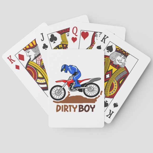 Baraja De Cartas Dirty Boy Motocross (Reverso)