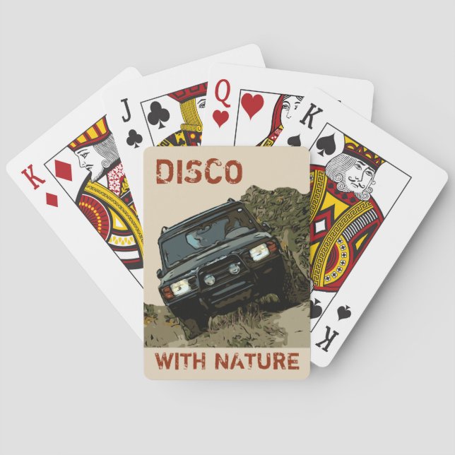BARAJA DE CARTAS DISCO CON NATURALEZA (Reverso)