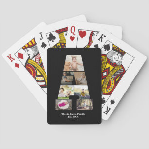 Baraja De Cartas Diseñar su propia letra un Collage de fotos