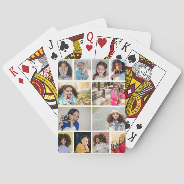 Baraja De Cartas Diseñar su propio Collage de fotos 12 (Reverso)