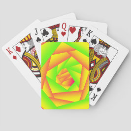 Baraja De Cartas Diseño abstracto de ómbre amarillo del Naranja ver