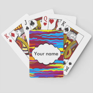Baraja De Cartas Diseño abstracto de ondas acuáticas