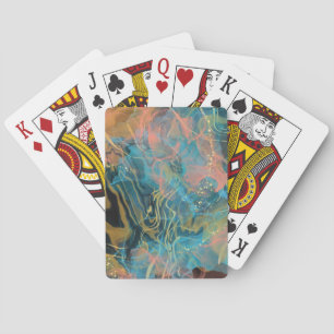Baraja De Cartas Diseño abstracto de tarjetas de reproducción clási
