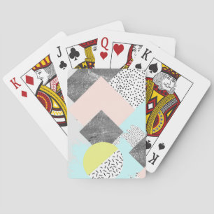 Baraja De Cartas Diseño abstracto geométrico de Scandi