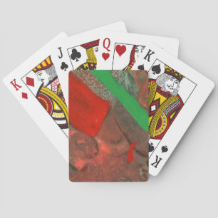 Baraja De Cartas Diseño abstracto moderno en colores cálidos y frío