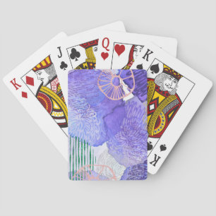 Baraja De Cartas Diseño abstracto púrpura